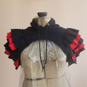 Red & Black Custom Made T-Shirt Topper